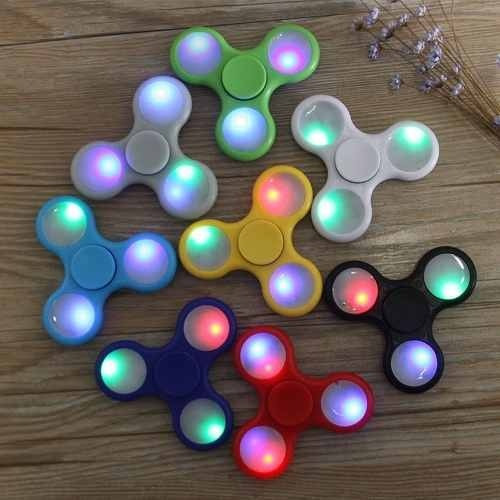 Fidget Spinner Luminoso Grande De 8 Cms Diametro