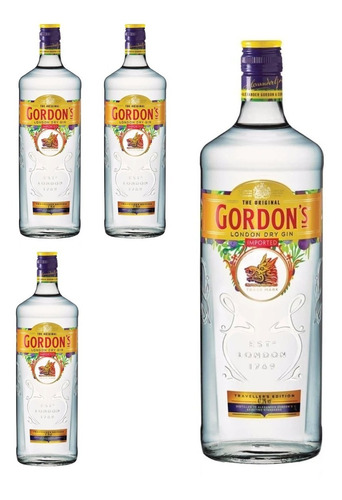Gin Gordons X 700cc X 4 Botellas 