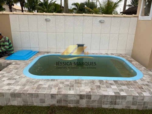 Imagem 3 de 9 de Casa 2 Quartos, Área Gourmet E Piscina Em Unamar - Jmc75-05