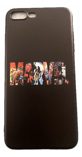 Funda iPhone 6s O 6 Plus Diseño Marvel Color Negro