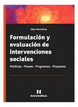 Comprar Formulación Y Evaluación De Intervenciones Sociales !