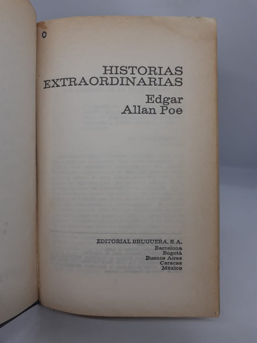 Historias Extraordinarias - Edgar Allan Poe - Bruguera