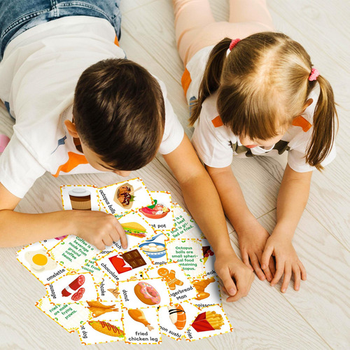 Tarjetas Flash De Alimentos Para Aprendizaje Temprano,