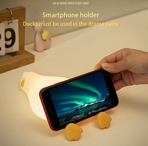 Lámpara De Mesa Led For Niños Flat Duck Night Lamp