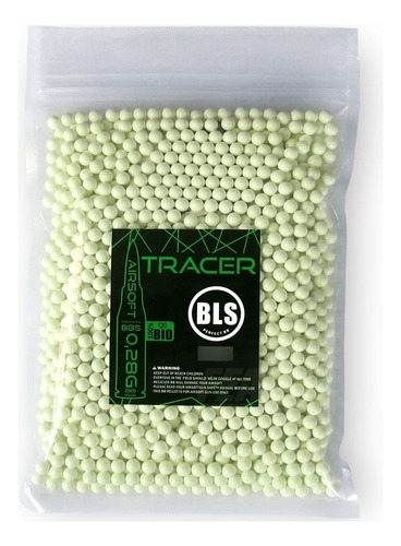 Bb Tracer 0,28g 2000 Bls Feasso Bbs 6mm Esfera Airsoft Aeg