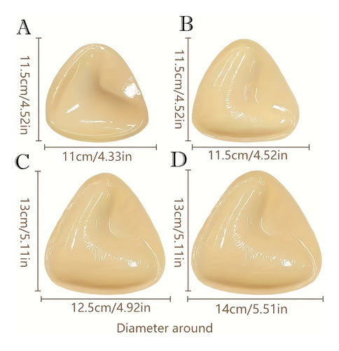 Sujetador Adhesivo De Silicona Triangular Transpirable Con