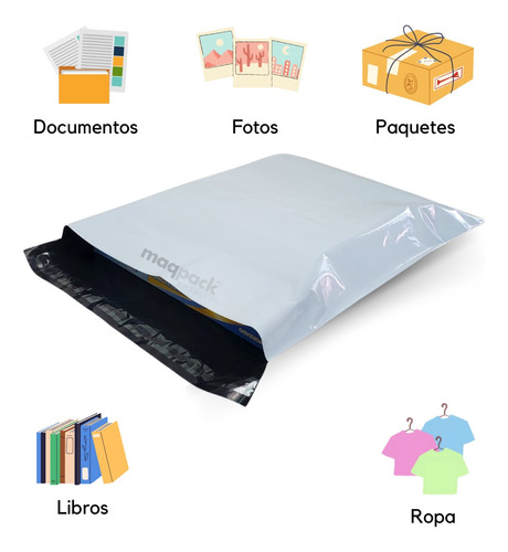 100 Bolsas Envíos Con Adhesivo, Flyers, Poly Mailers Mediana