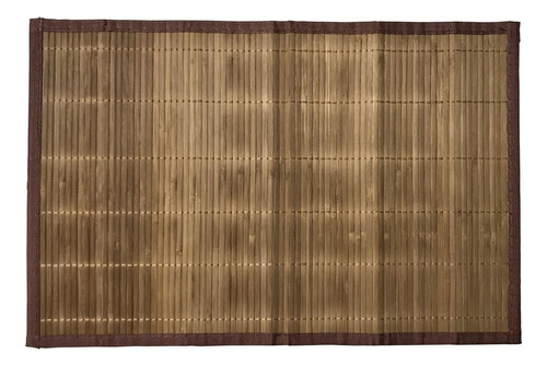 Kit Jogo Americano Retangular Bambu 6/un Esteira 30x45 Cm