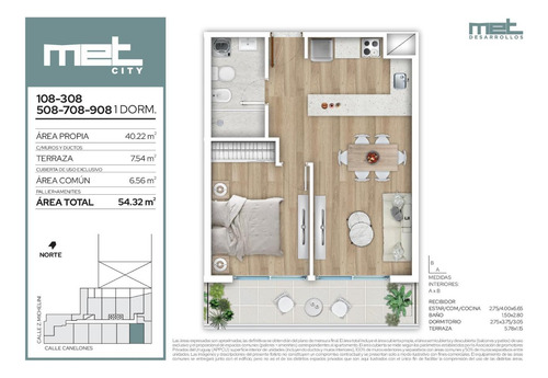 Venta Apartamento 1 Dormitorio Centro