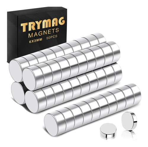 Trymag Imanes Pequeos, 50 Imanes Fuertes Para Refrigerador,