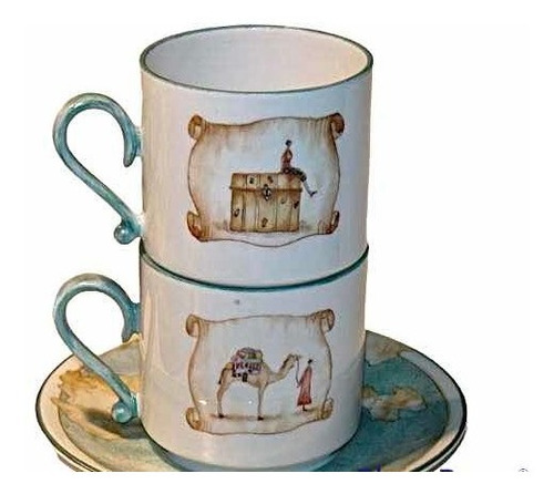 Tazas De Té Verbano Pintadas A Mano
