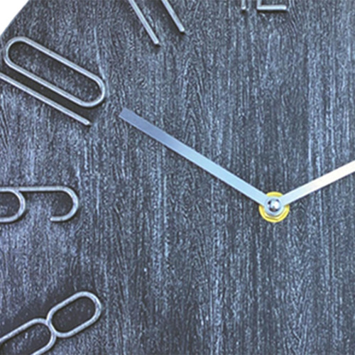 Reloj De Pared Nórdico, Movimiento De Barrido, Gris-plata
