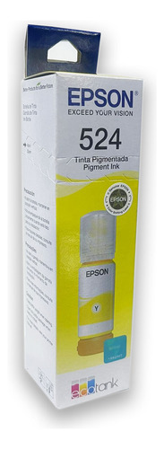 Botella Tinta Epson T524 Amarillo 524 T524420 C13t06d42a Ori