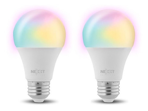 Imagen 1 de 3 de Duo Bombillos Led Inteligentes Nexxt Solutions Nhb-c1102pk