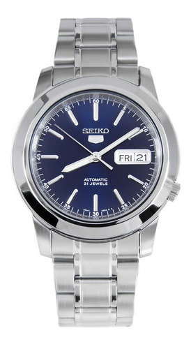 Reloj Seiko 5 Automatico Fondo Azul De Hombre Snke51