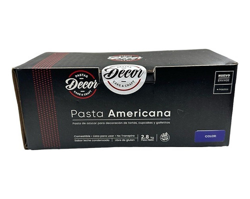 Caja Pasta Americana Decor Cake X 2.8 Kg Color - Cotifan