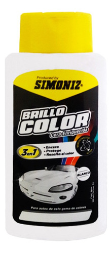 Cera Liquida De Auto Blanco/ Simoniz 500ml/ 3en1