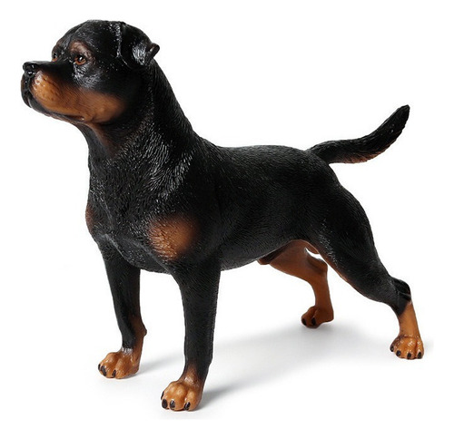 Raza Grande Perro Mascota Figura Juguet-rottweiler