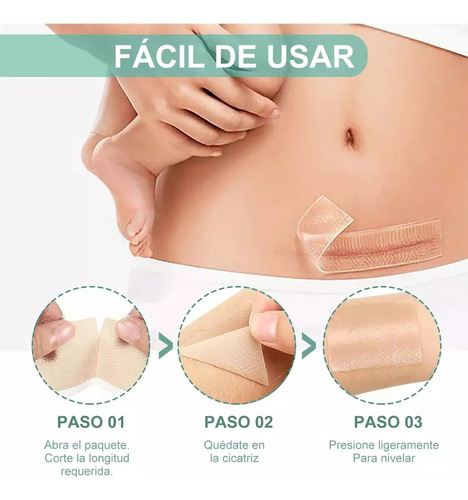 Hojas De Parche Silicona Para Cicatriz Reutilizable 4*300cm