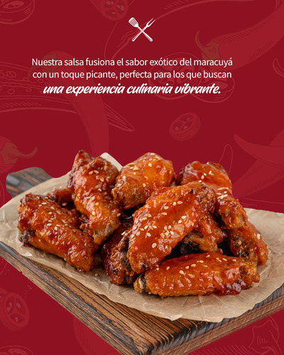 Salsa Maracuya Hot Picante Dulce Galon 3.75lt Saucier Alitas