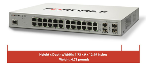Conmutador Fortinet Fortiswitch 224e De Nivel 2/3 (fs-224e)
