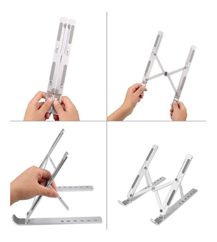 Imagen 5 de 10 de Soporte Aluminio Holder Portátil Laptop Ejecutivo Premium