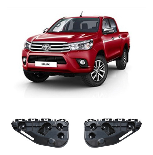 Soportes Paragolpe Delantero Hilux 2016/2017/2018/2019 4x4