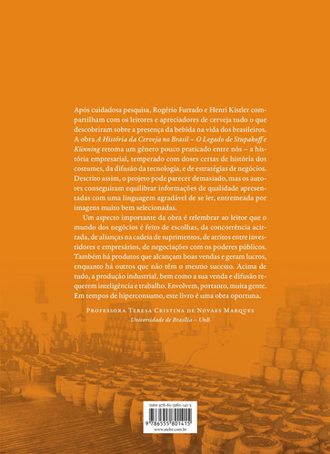 A Historia Da Cerveja No Brasil, De Kistler, Henri. Editorial Ateliê Editorial, Capa Dura, Edição 1 Em Português, 2024