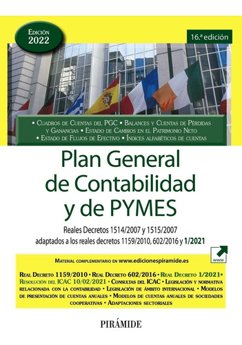 Libro Plan General De Contabilidad Y De Pymes
