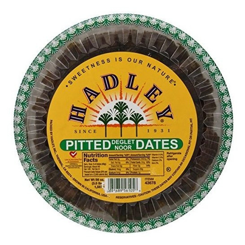 Hadley Date Gardens Pitted Fechas 3.5 Lbs Deglet Noor