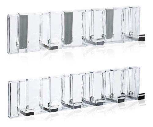 Perchero De Pared Plegable Con 6 Ganchos Adhesivos
