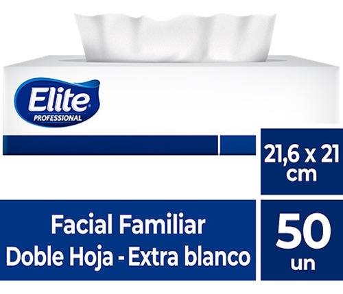 Facial H/d Extra Blanco Excellence 21,6x14cm 50 Hjsx42 Pqte