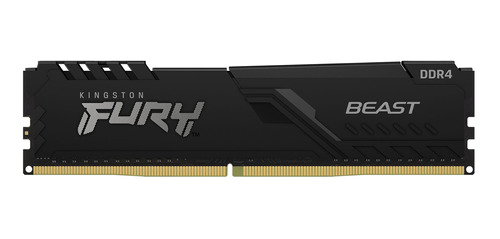 Imagen 1 de 4 de Memoria RAM Fury Beast gamer color negro  16GB 1 Kingston KF432C16BB/16