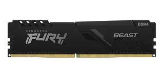 Memoria RAM Fury Beast gamer color negro 16GB 1 Kingston KF432C16BB/16