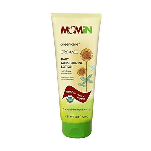 Momin Usda Organic Bebé Loción Diaria, Con Aloe Y Aceite De 