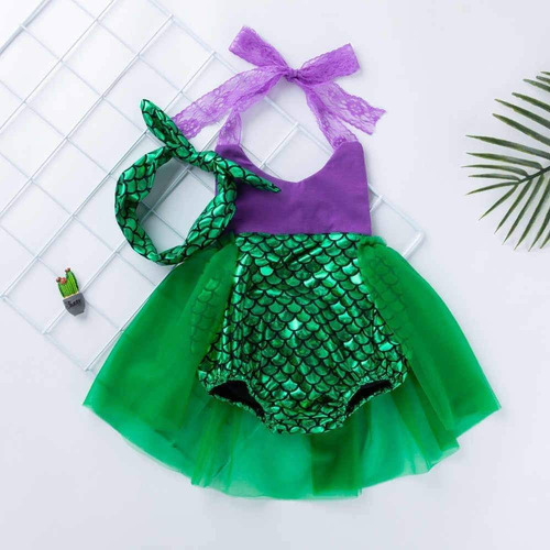 Disfraz Sirenita Para Bebé Vestido Niña Con Bandita Incluida | Meses sin intereses Disfraz Sirenita Para Bebé Vestido Niña Con Bandita Incluida | Meses sin intereses