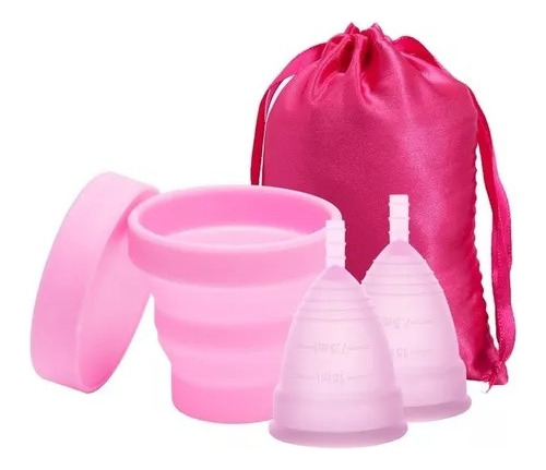 Llevas 2 Copas Menstruales ( S + L ) +  Taza Esterilizadora