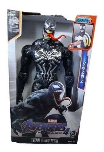 Muñeco Venom 30cm Con Sonido Articulado