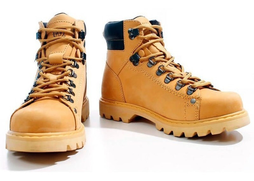 Bota Masculina West Coast Worker 5790 Couro Legítimo Amarelo | Mercado Livre