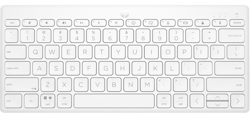Teclado Hp Inalambrico Para Dispositivos Múltiples 350 Color del teclado Blanco Idioma Español Latinoamérica