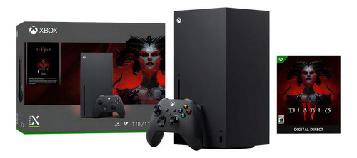 Consola Xbox Series X Bundle Diablo 4, color negro - Excelente (Reacondicionado)