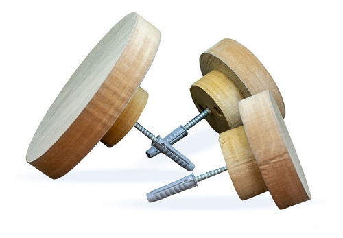 Imagen 2 de 4 de Perchero De Pared Circulos X 3 Escandinavo Nordico