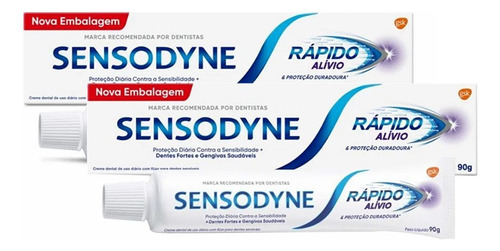 Sensodyne Rápido Alívio 90g Kit C/4