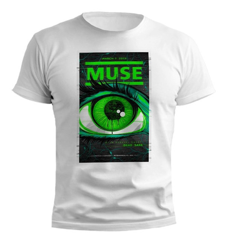 Remera Muse Afiche Super Colores Vivos Hombre