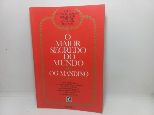 Livro - O Maior Segredo Do Mundo - Og Mandino - O - 2274
