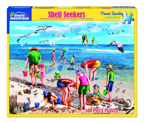 White Mountain Puzzles Shell Seekers - Rompecabezas De 500 P