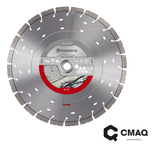 Disco De Corte Diamante Husqvarna Silver Vari-cut S45 20puLG Color Plateado