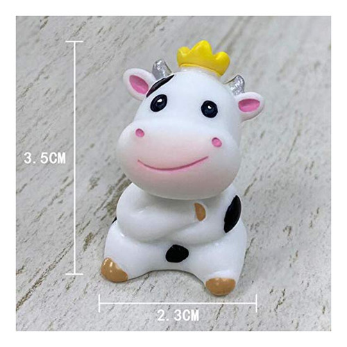8 Minifiguras De Vaca Con Forma De Vaca En Miniatura Fairy G