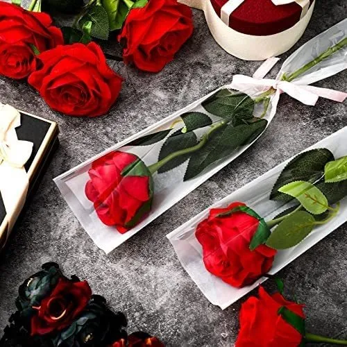 Bolsas De Ramo De Una Sola Rosa Para Flores Bolsa De Embalaj