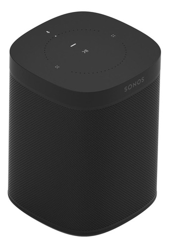 Imagen 3 de 5 de Bocina inteligente Sonos One Gen 2 con asistente virtual Google Assistant y Alexa black 100V/240V